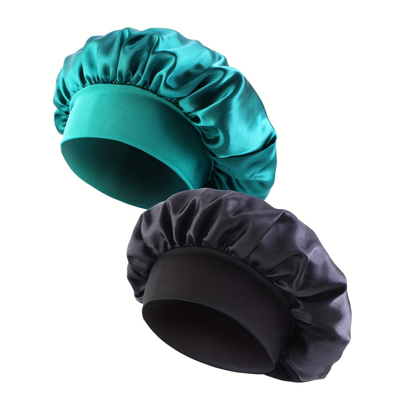 💋 Conjunto 2 Toucas de Dormir com Aba Larga — Proteção e conforto para o teu cabelo