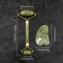 💋 Kit de Massagem Facial Jade Roller & Gua Sha — Beleza que flui naturalmente