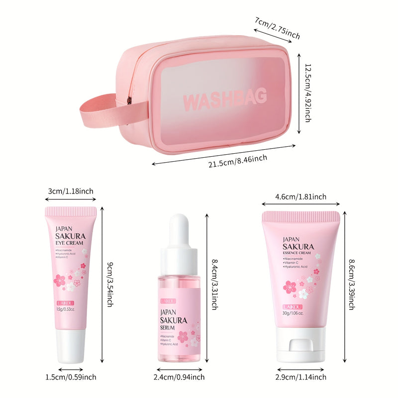 💋 Kit de Cuidados de Pele LAIKOU Sakura — Beleza em cada pétala, frescura em cada toque