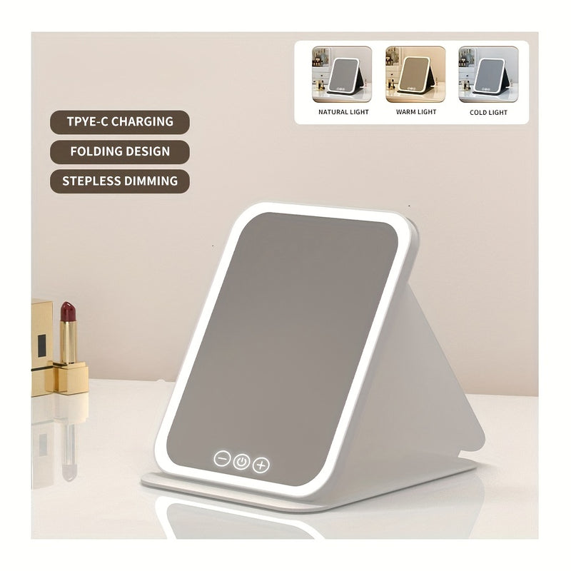 💋 Espelho de Maquilhagem com Luz LED — Brilho perfeito em cada detalhe