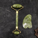 💋 Kit de Massagem Facial Jade Roller & Gua Sha — Beleza que flui naturalmente