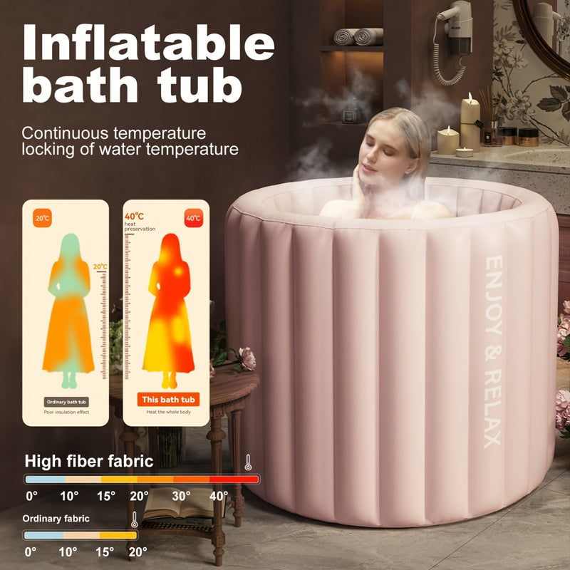 💋 Banheira Inflável Portátil para Adultos — Relaxa, recarrega e renova-te onde quiseres