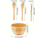 💋 Kit de Mistura para Máscaras Faciais em Bambu (4 Peças) — Beleza natural, sem complicações