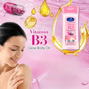 💋 Óleo Corporal Iluminador com Vitamina B3 — Nutrição, brilho e toque sedoso para a tua pele