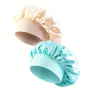 💋 Conjunto 2 Toucas de Dormir com Aba Larga — Proteção e conforto para o teu cabelo