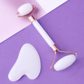 💋 Kit de Massagem Facial Jade Roller & Gua Sha — Beleza que flui naturalmente