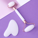 💋 Kit de Massagem Facial Jade Roller & Gua Sha — Beleza que flui naturalmente