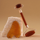 💋 Kit de Massagem Facial Jade Roller & Gua Sha — Beleza que flui naturalmente
