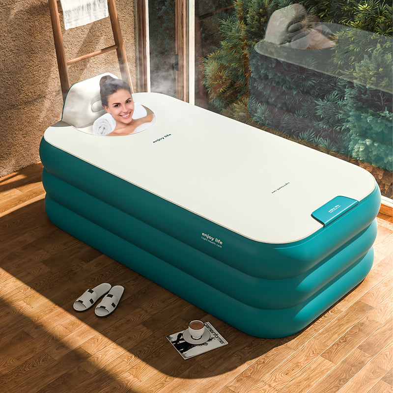 💋 Banheira Inflável Portátil — O teu spa pessoal em qualquer lugar