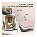 💋 Espelho de Maquilhagem com Luz LED — Brilho perfeito em cada detalhe