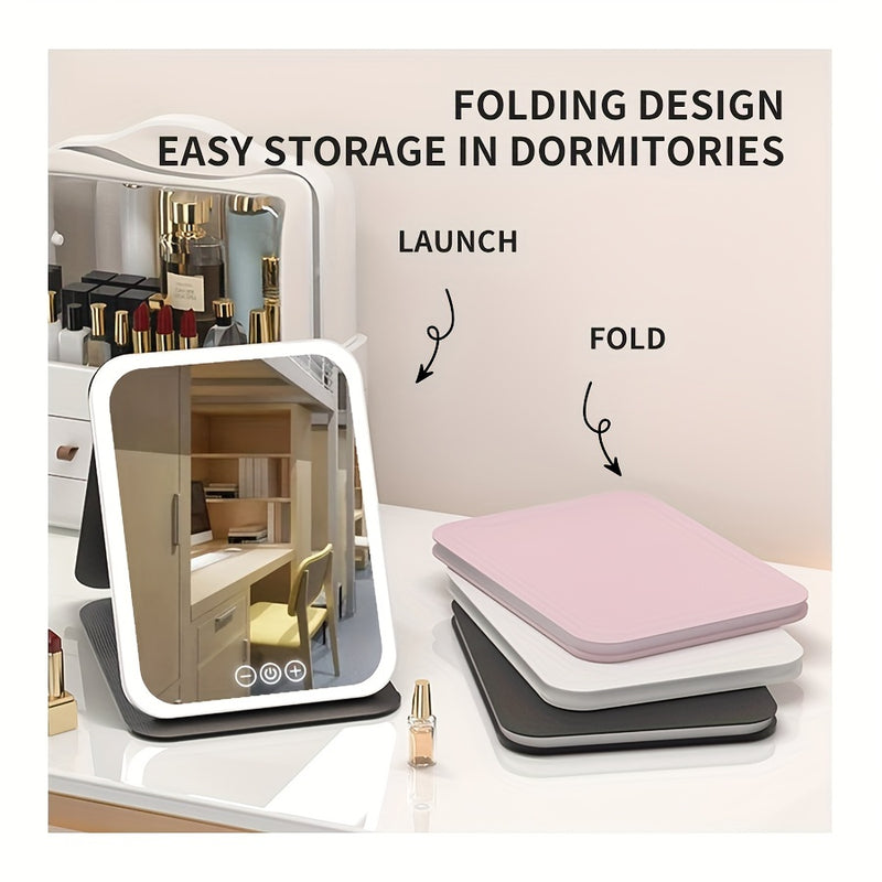 💋 Espelho de Maquilhagem com Luz LED — Brilho perfeito em cada detalhe