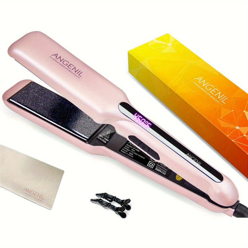 💋 Alisador & Modelador Profissional 2 em 1 — Rosa, potente e feito para brilhar