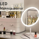 💋 Espelho de Maquilhagem LED Recarregável — Brilho que revela o teu melhor ângulo