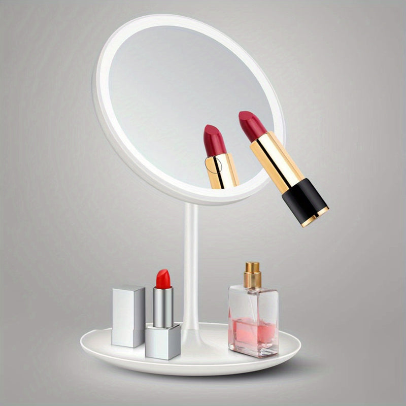 💋 Espelho de Maquilhagem LED Recarregável — Brilho que revela o teu melhor ângulo