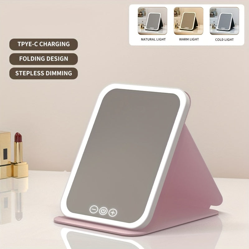 💋 Espelho de Maquilhagem com Luz LED — Brilho perfeito em cada detalhe