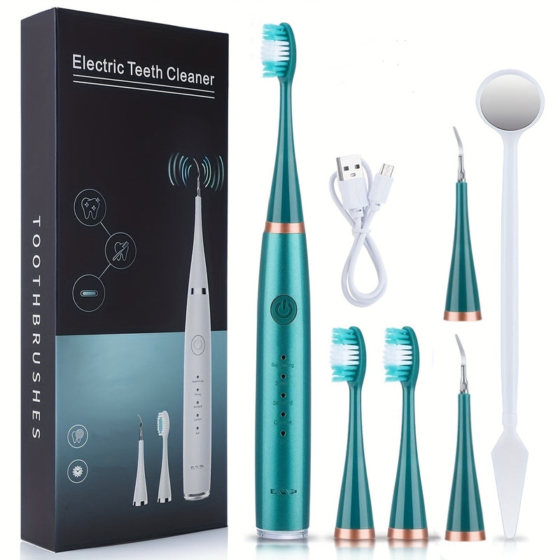 💋 Kit Elétrico de Higiene Dental 6 em 1 — Tecnologia e cuidado para o teu sorriso