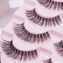 💋 Conjunto 7 Pares de Pestanas Postiças Naturais — Olhar que hipnotiza, leve como um beijo