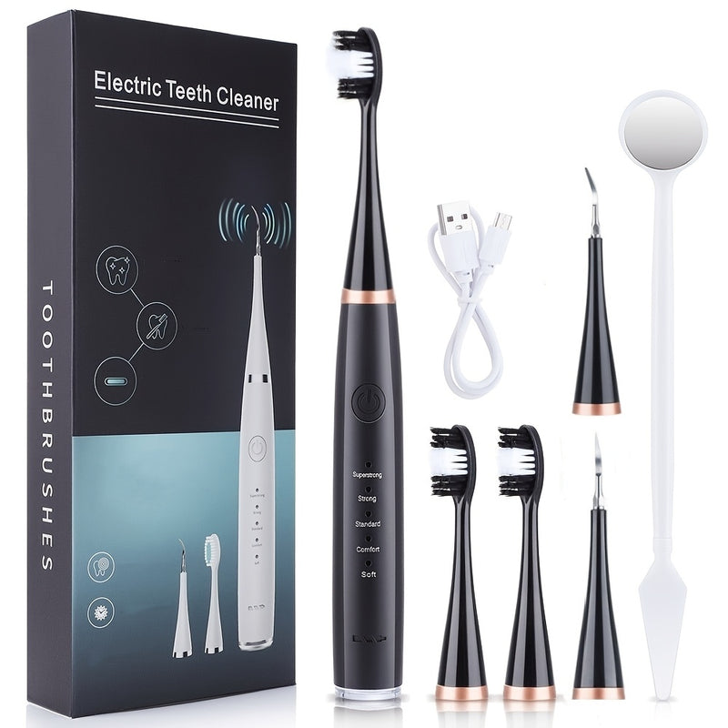 💋 Kit Elétrico de Higiene Dental 6 em 1 — Tecnologia e cuidado para o teu sorriso