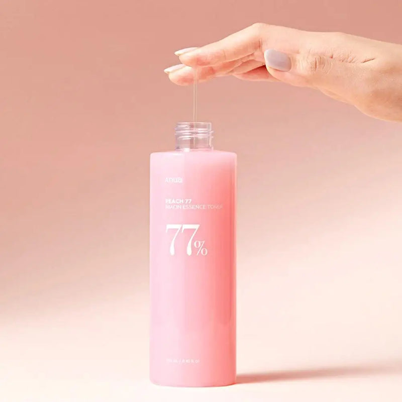 💋 Tónico Facial Anua Peach Niacin 77% — Luminosidade e frescor para uma pele de pêssego