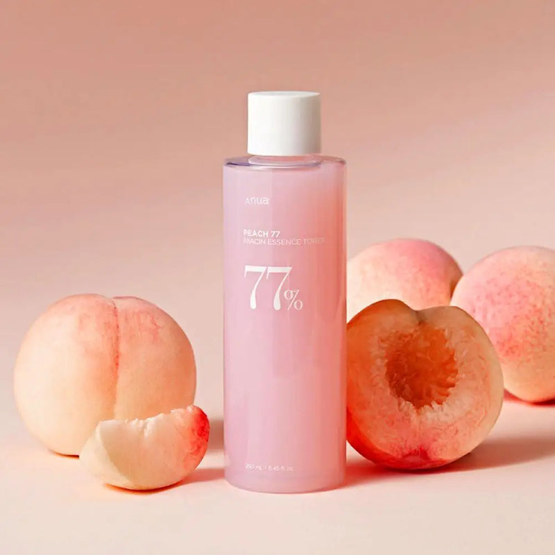 💋 Tónico Facial Anua Peach Niacin 77% — Luminosidade e frescor para uma pele de pêssego