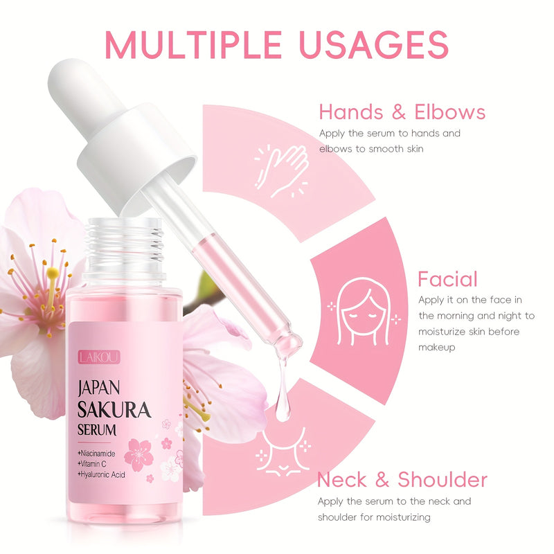 💋 Kit de Cuidados de Pele LAIKOU Sakura — Beleza em cada pétala, frescura em cada toque
