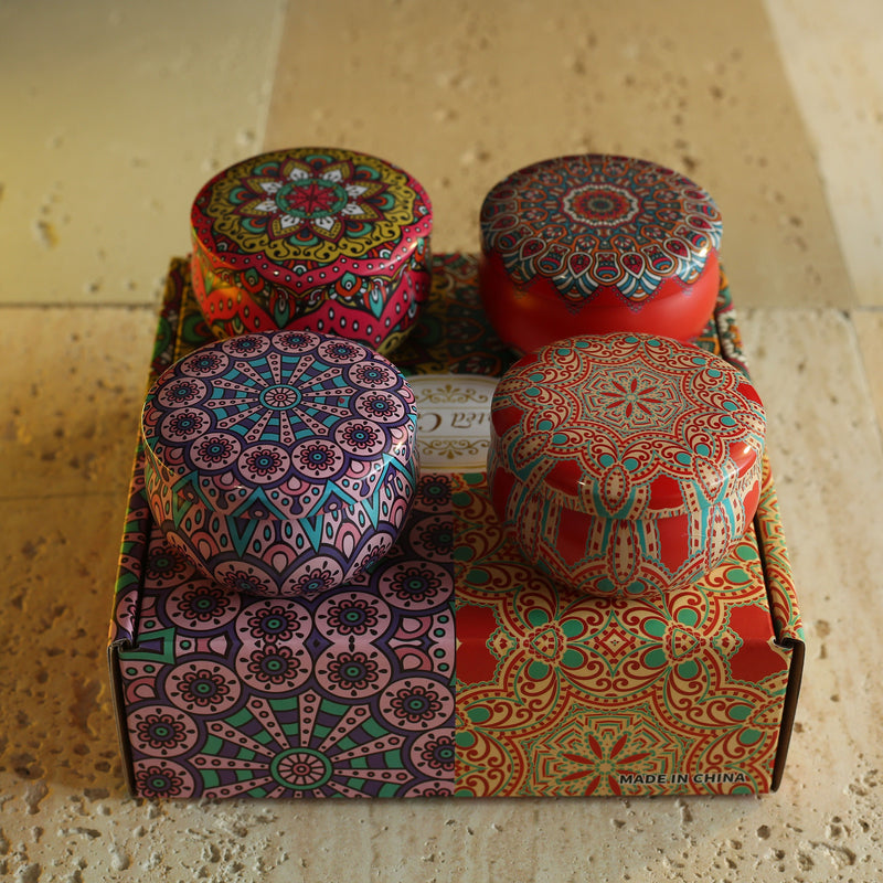 💋 Conjunto de Velas Perfumadas Mandala Bohemian — Aroma, elegância e bem-estar em cada chama