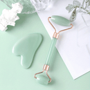 💋 Kit de Massagem Facial Jade Roller & Gua Sha — Beleza que flui naturalmente