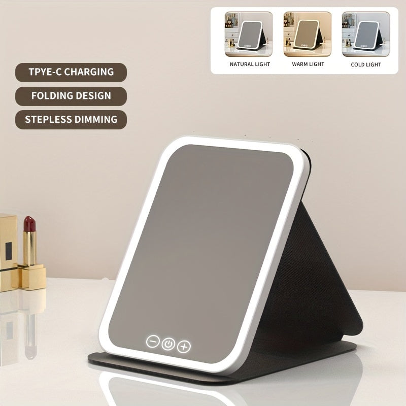 💋 Espelho de Maquilhagem com Luz LED — Brilho perfeito em cada detalhe