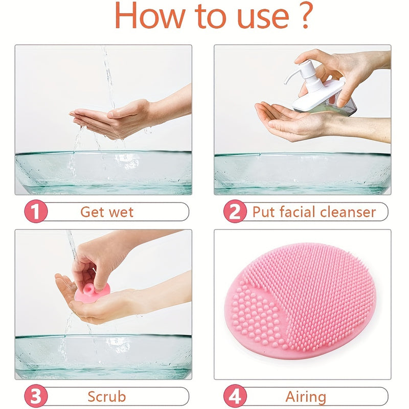 💋 Escova Facial de Silicone — Limpeza profunda e toque suave para uma pele radiante